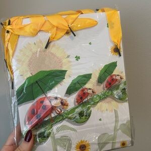 Ladybug and Sunflower Gift Bag 4 count